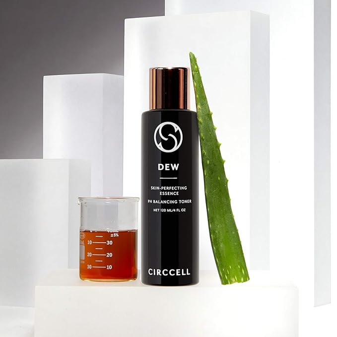 CIRCCELL Dew pH Perfector - pH Balancing Toner – Facial Essence and Primer for Even Skin Tone, Refined Pores & Radiant Complexion – Hydrating & Brightening Skin Treatment for All Skin Types