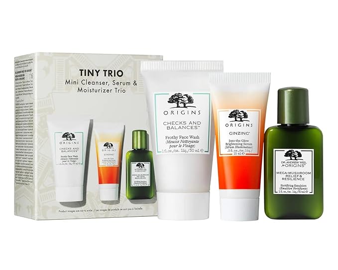 Origins Tiny Trio Mini Cleanser, Serum