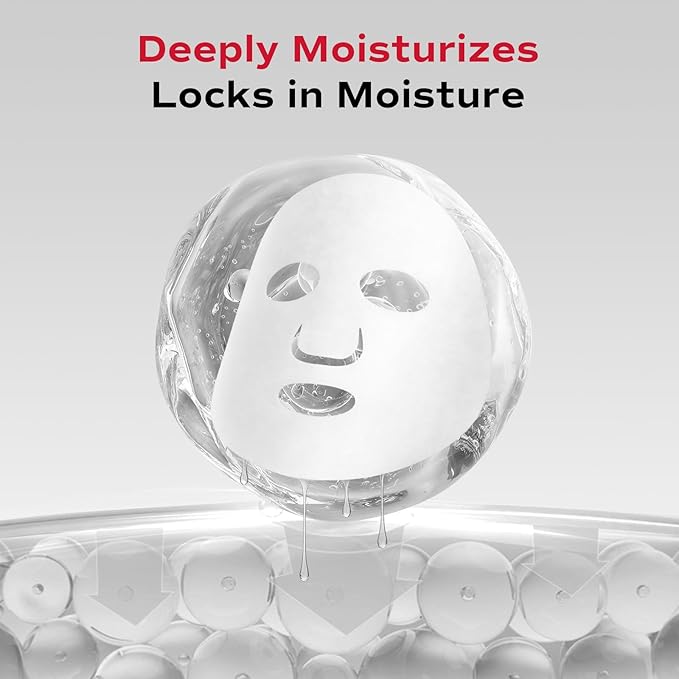 Collagen Face Mask - Hydrating & Moisturizing Sheet Mask with Natural Centella Asiatica for Soothing Skincare, Deeply Nourishing Dry Skin 1-Count