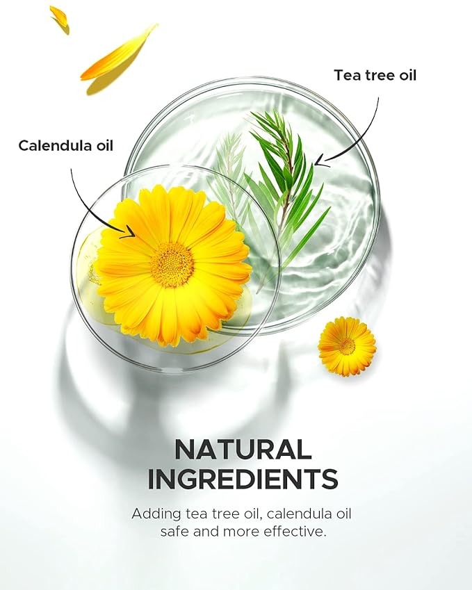 Acne Pimple Patch (180 Counts 4 Sizes), FSA Eligible Invisible Hydrocolloid Acne Patch with Tea Tree Oil & Calendula Oil, Acne Spot Patch Zit Patches for Face