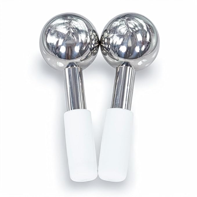 Floraison Unbreakable Stainless Steel Magic Cooling Beauty Facial Sticks for Face, Neck & Body Cryo Sticks & Cold Roller for face Puffiness & Wrinkles, Wine-Chilling Wands