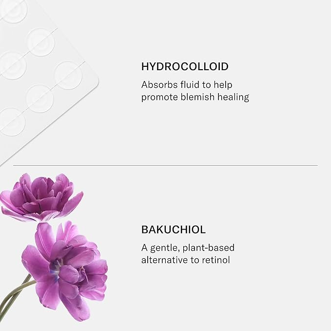 SEEN UNSEEN Pimple Patch - Hydrocolloid and Bakuchiol Formulated Spot Treatment for Face and Skin- Dermatologist Developed- Safe for Sensitive & Acne Prone Skin