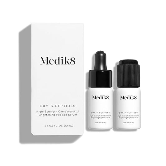 Medik8 Oxy-R Peptides Serum - Dark Spot Corrector With Twin Peptides - Face Serum For Women and Men - Gentle on Sensitive Skin - Gluten Free - 0.3 oz