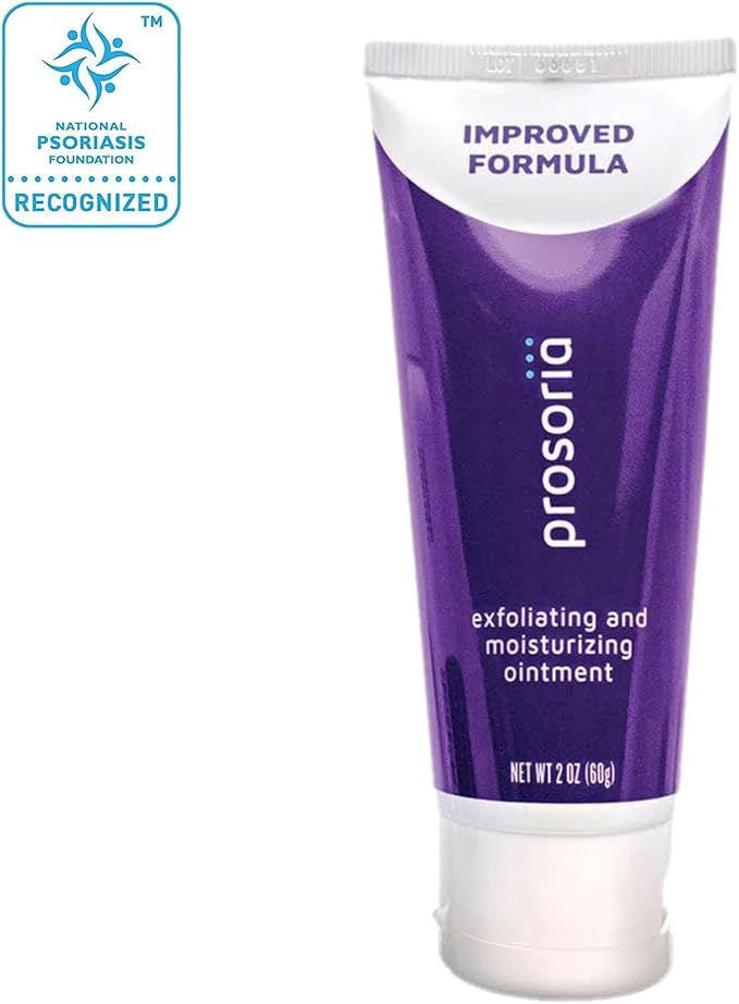Psoriasis Exfoliating & Moisturizing Ointment – 2oz | Psoriasis Care to Restore Dry, Rough, Cracked or Scaling Skin - Shea Butter, Vitamin E, Steroid-Free | Great for Knees and Elbows