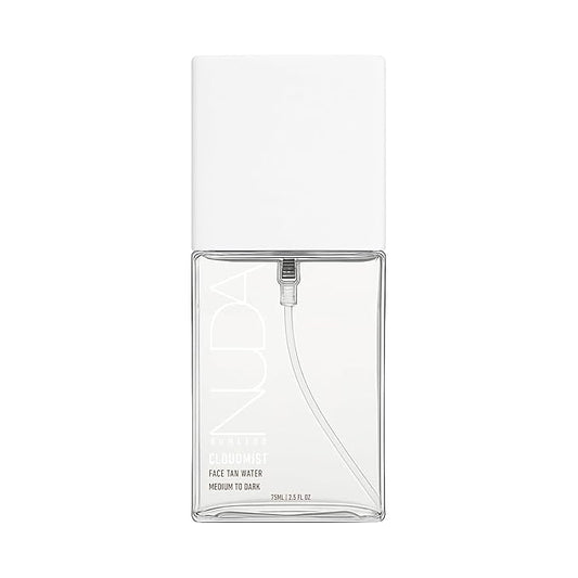 Nuda Face Tan Water | Lightweight and Clear Self Tan Face Mist | Cruelty Free Face Tanner Water with Natural Ingredients | Buildable Spray Tan Solution (75 mL)
