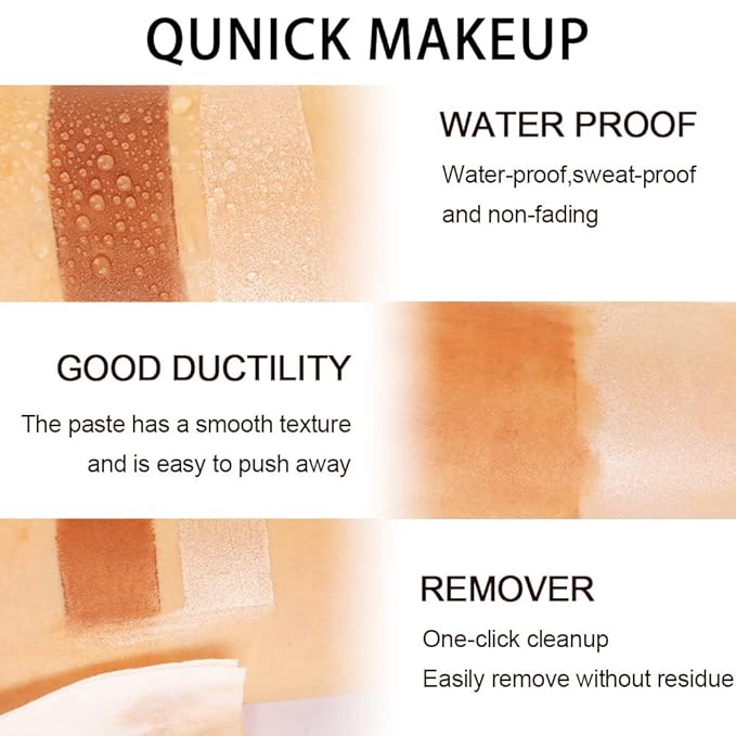 evpct 2Pcs Cream Contour Foundation Stick for Neutral