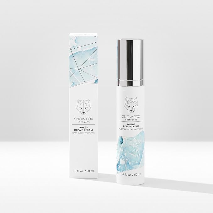 Snowfox Skin Care Omega Repair Cream with Fast-Absorbing Plant-Based Oils, 50 mL