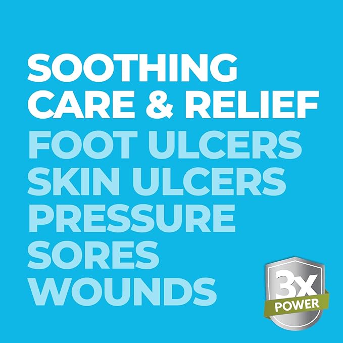terrasil Foot Ulcer Cream & Sore Relief, Natural Relief & Fast Soothing Treatment, Healing Cream for Leg Ulcers & Sores. 3X Action (1.5 oz)