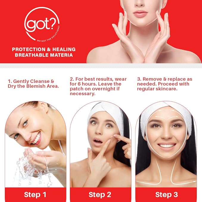 Got Zits? | Fast Absorption Hydrocolloid Acne Pimple Patches for Zits, Pimples and Blemishes | Spot Treatment Patches for Face, Back and Skin | Vegan and Cruelty Free (36 Count)