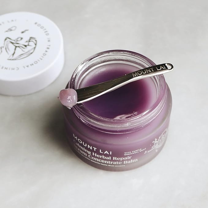 Mount Lai Calming Herbal Repair Serum Concentrate Balm, Calming Herbal Repair Balm for Gua Sha, Support Cellular Repair, Soothes & Rejuvenates Skin, 1 oz, Ideal for Daily Skin Care & Relaxation