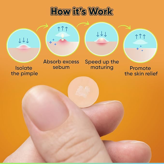 Pimple Patches for Face with Tea Tree Oil 216 pcs. Hydrocolloid Acne Pimple Patches. Blemish Patches, Acne Dots, Pimple Stickers, Acne Patch and Pimple Patch