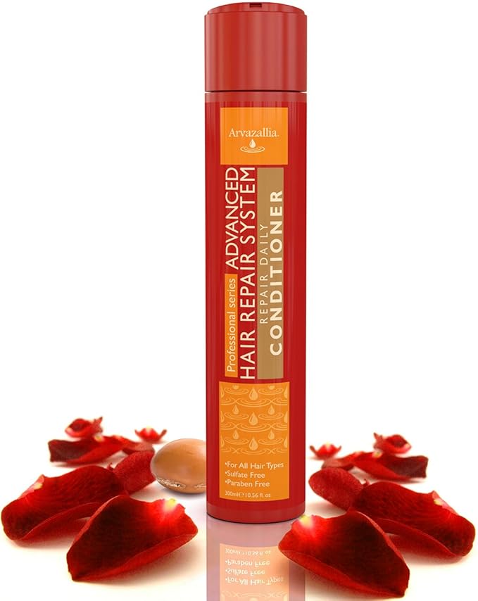 Arvazallia Advanced Hair Repair Daily Hair Conditioner with Argan Oil and Macadamia Oil for Dry or Damaged Hair