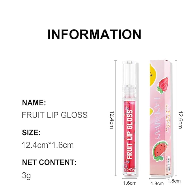 Lip Oil Tinted, 8pcs Moisturizing Lip Glow Oil Moisturizing