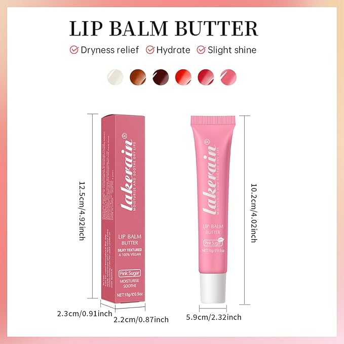 Erinde Lip Butter Balm, Moisture Hydration Sugar