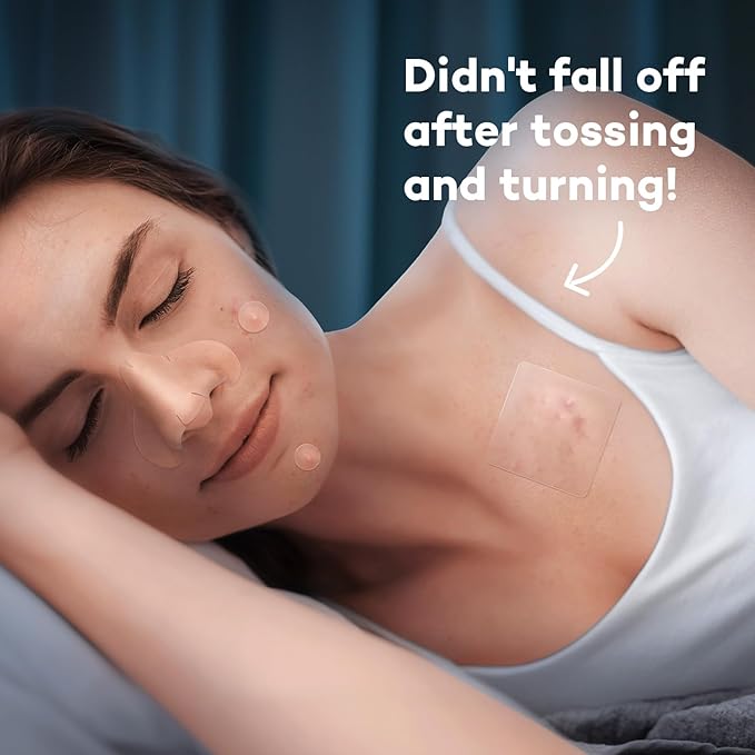 LitBear Large Pimple Patches for Face (6 Sizes 118 Patches), Big Hydrocolloid Acne Patches, XL Hydrocolloid Bandages for Body, Cheek, Forehead, Chin, Full Face, Back, Nose