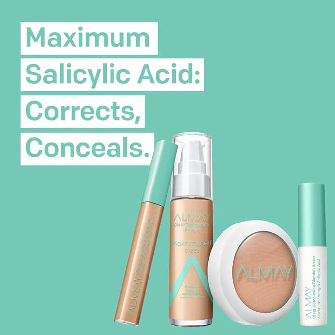 Almay Clear Complexion Makeup, Matte Finish Liquid Foundation Mocha, 1. 0 oz