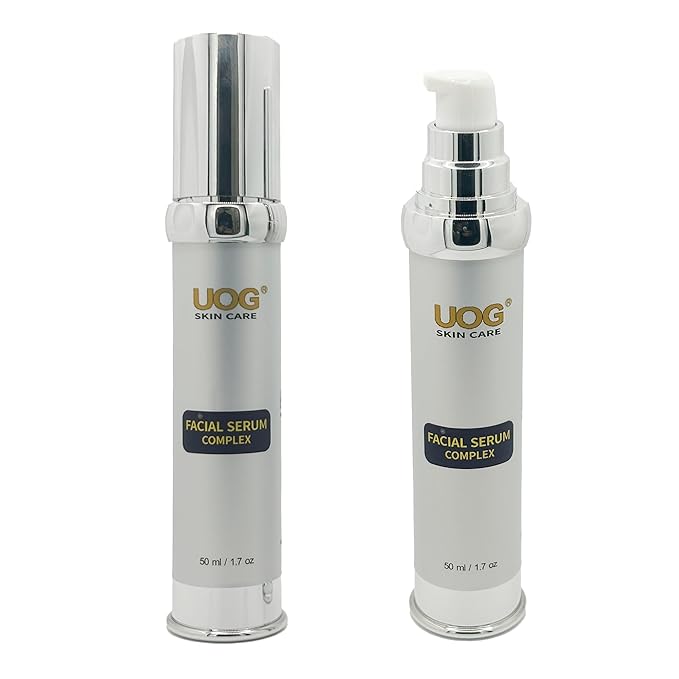 UOG (United One) Eyelash Adhesive Glue Face Serum Complex – Hydrating & Firming Face Serum| Lifts, Tightens & Improves Skin Texture | Reduces Fine Lines & Wrinkles for Neck & Jawline | 50ml/1.7oz