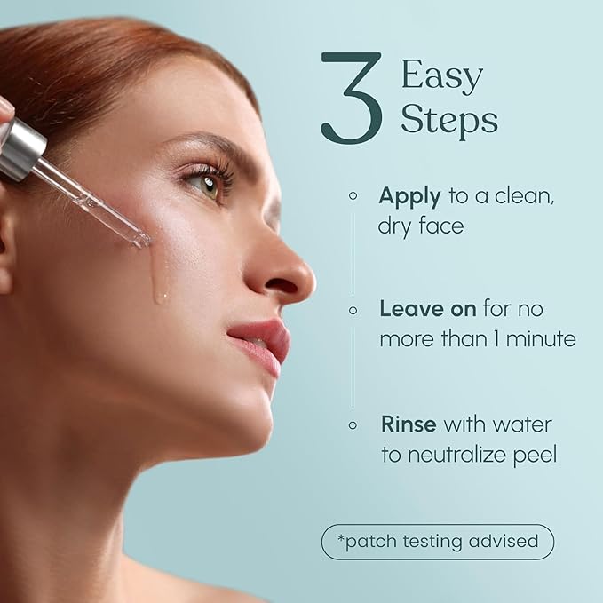 30 DAY MIRACLE BHA 20% Peeling Solution - Clinical Strength BHA Liquid Exfoliant for Clogged Pores, Wrinkles & Blackhead Remover - Salicylic Acid Serum & Chemical Exfoliant for Face Peel 1oz