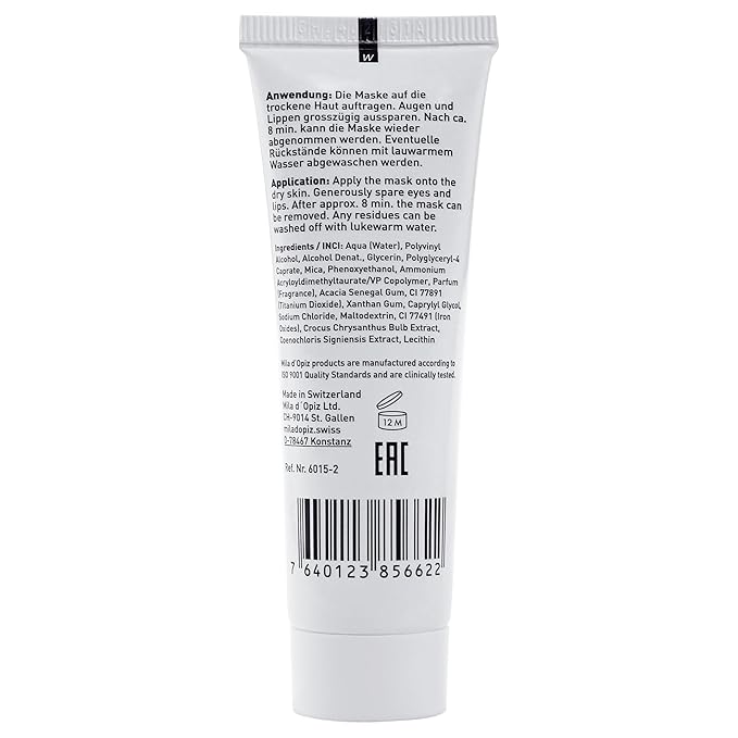 Mila d'Opiz The Skin Whisperer Glitter Peel Off Face Mask - Face Masks Skincare with Plant Stem Cells - Instant Plumping and Moisturizing - 1.01 oz