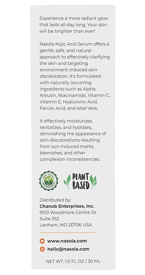 Kojic Acid Serum for Skin Clarifying, Complexion Revitalization Fade Cream with Alpha Arbutin, Vitamin C & E, & Niacinamide