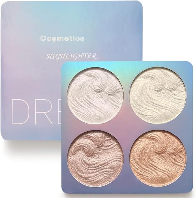 Highlighter Makeup Palette,Highlighter Palette Illuminator Powder Palette White