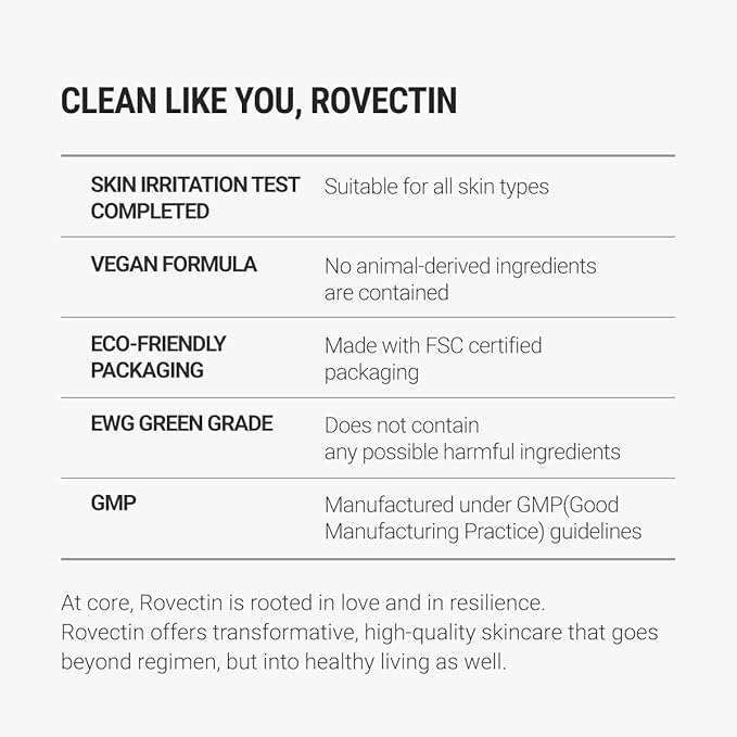 ROVECTIN Calming Lotus Water Cream - Lightweight Moisturizer Face Cream for Oily, Combination Skin | 75% Lotus Water Extract For Skin Purifying, Anti-Aging | Vegan Korean Skincare (2.1 fl.oz, 60ml)
