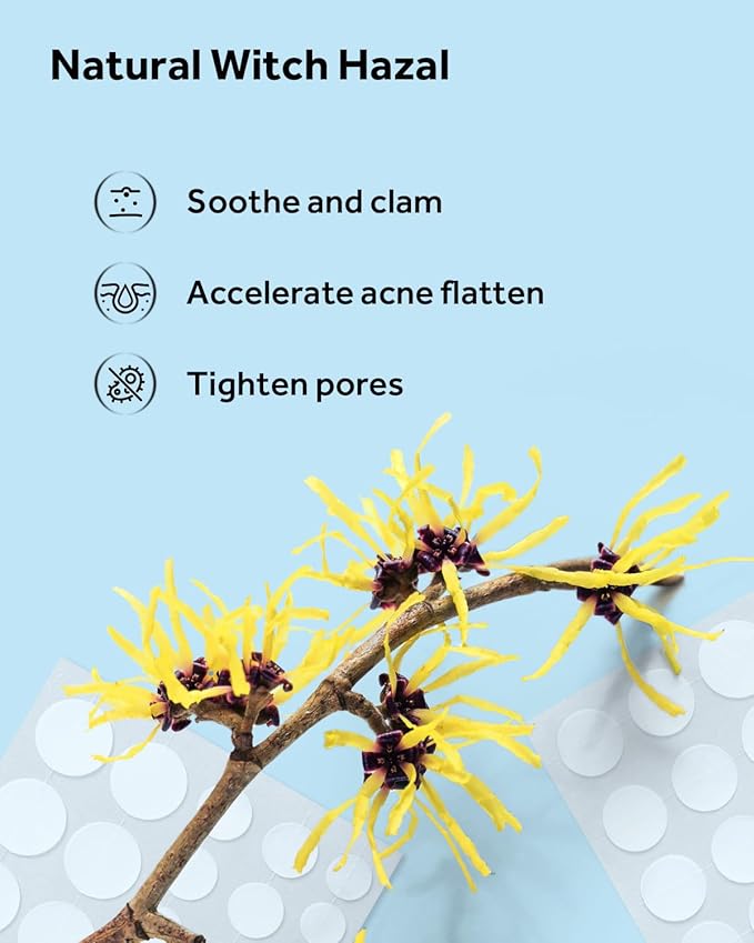LitBear Acne Pimple Patches- Day and Night 4 Sizes 360 Dots Thin & Thick Hydrocolloid Patches with Witch Hazel, Tea Tree & Calendula Oil, Extra Adhesion Pimple Patches for Face Zit Patch Acne Dots