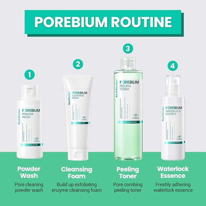 Real Barrier | Porebium Waterlock Essence | Dead Skin Cell Peeling | Face Moisturizer for Sensitive Skin | Pore Cleanser Essence | Hydrating Face Toner | Korean Facial Skincare | 3.71 fl oz (110ml)