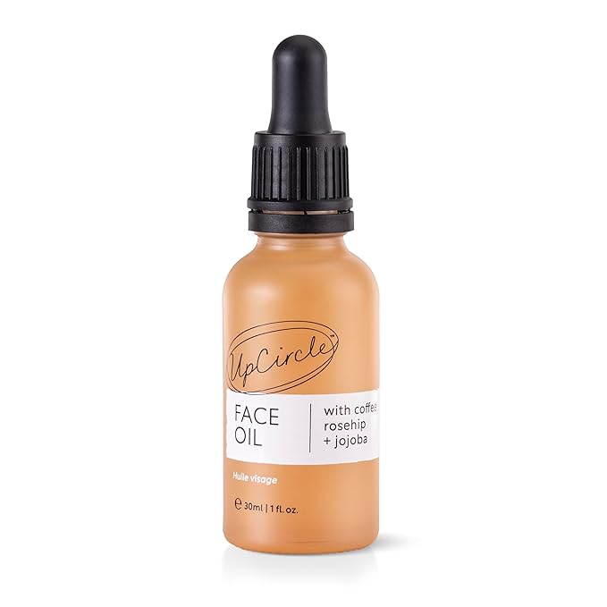 UpCircle Organic Face Serum With Coffee Oil 1oz - Vitamin C, Rosehip Oil Fades Dark Spots + Sea Buckthorn Keeps Skin Supple - Natural Hydrating Facial Oil - Vegan + Cruelty-Free