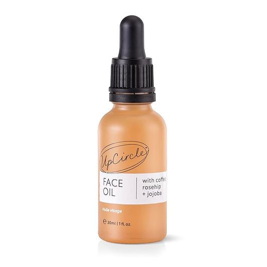 UpCircle Organic Face Serum With Coffee Oil 1oz - Vitamin C, Rosehip Oil Fades Dark Spots + Sea Buckthorn Keeps Skin Supple - Natural Hydrating Facial Oil - Vegan + Cruelty-Free