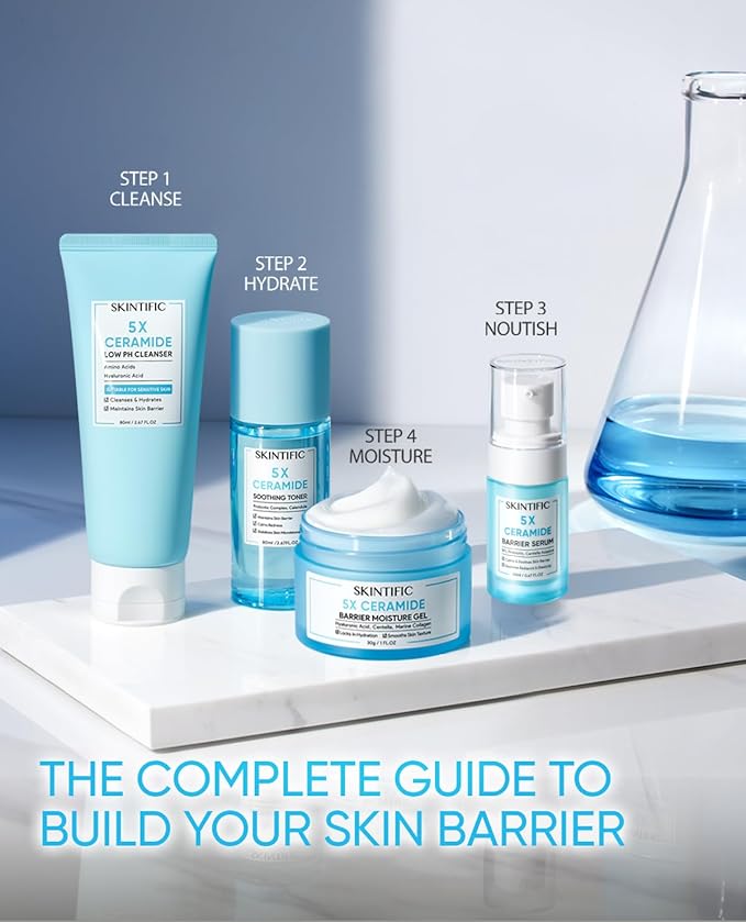 5X Ceramide Barrier Repair Serum for Dry & Sensitive Skin Barrier Repair with Ceramide, Centella and Hyaluronic Acid