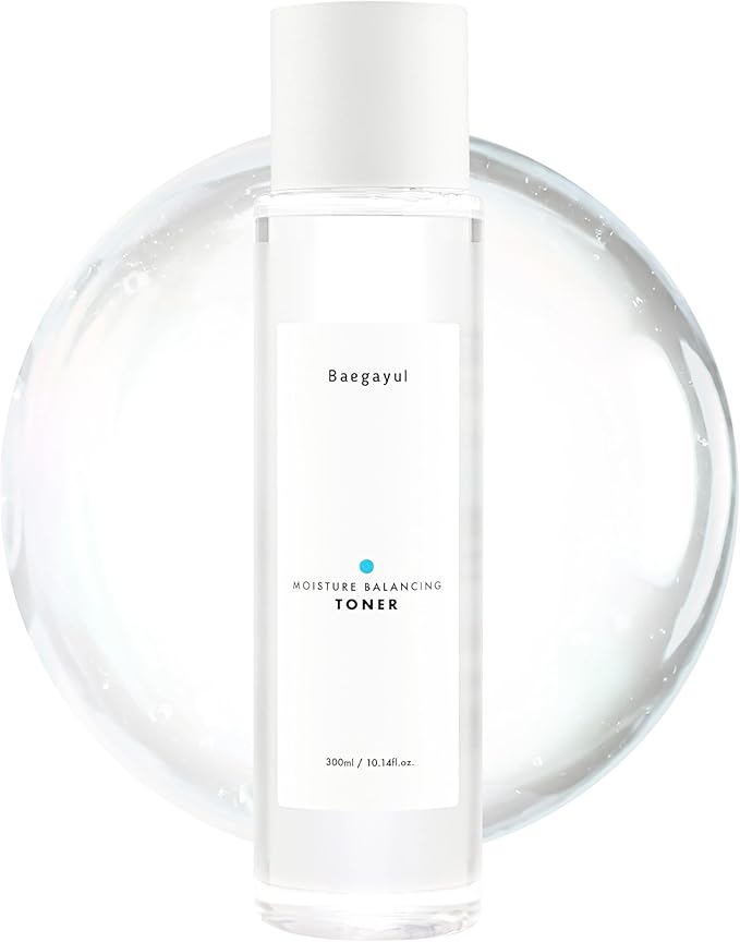 Moisture Balancing Face Toner - Korean Skincare for Sensitive Skin, Hydrating & Soothing with Exfoliating PHA and Hyaluronic Acid, Botanical, Sulfate-Free, Low pH Daily Toner (10.14fl oz)