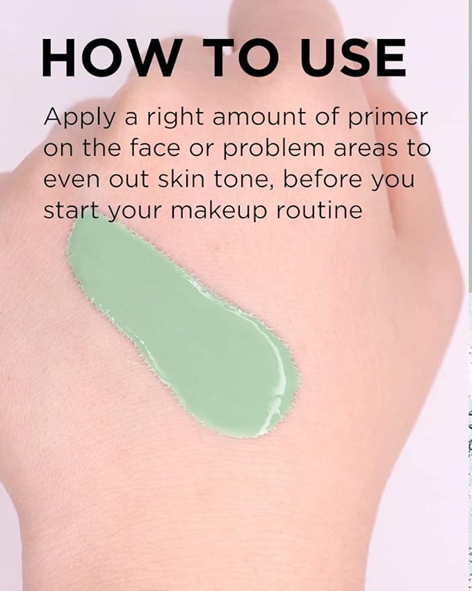 TOUCH IN SOL No Pore Blem Primer + Redness Correcting Base Set - Pore Filler Blurring Primer Before Makeup - Tone Neutralizing before Foundation - Pore Minimizing, Sebum, and Shine Control 1.01fl. oz.