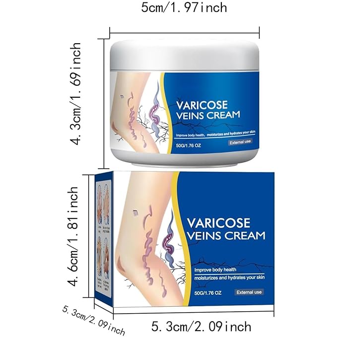 1PCS Varicose Leg Repair Cream, Skin Cream for Legs 50g/1.76fl.oz