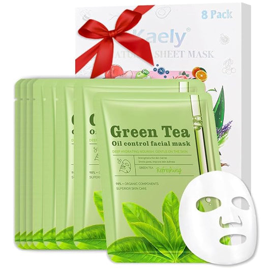 Face Sheet Mask Skincare,Hydrating Spa Face Mask For Sensitive Skin,Moisturize,Nourish for All Skin Types,Natural Skin Care Spa Face Mask for Women Men Girls,Pack of 8