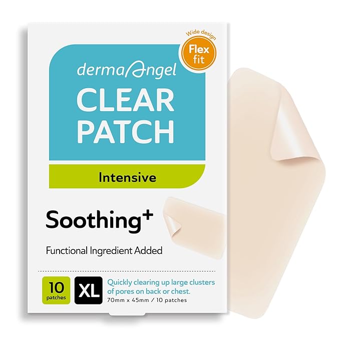 Large Pimple Patches for Face - Hydrocolloid Nose, Chin, and Forehead Acne Patches for Full Face Coverage - Big Acne Patches for Large Blemish - Day & Night Use (Intensive-XL/10 Dots)