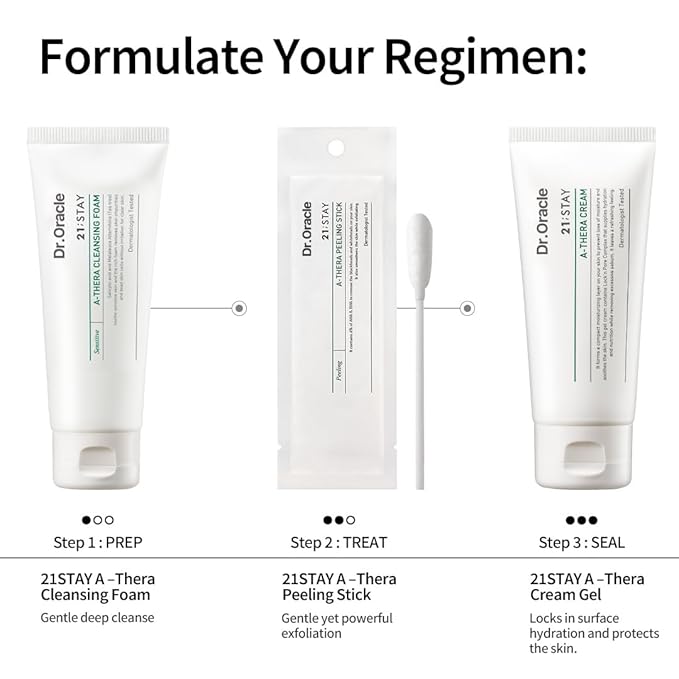 DR. ORACLE 21 Stay A-Thera Cream Gel – Lightweight Gel Moisturizer for Oily, Sensitive Skin, Non-Comedogenic, Korean Skincare, Dermatologist Tested, 1.69 fl. oz