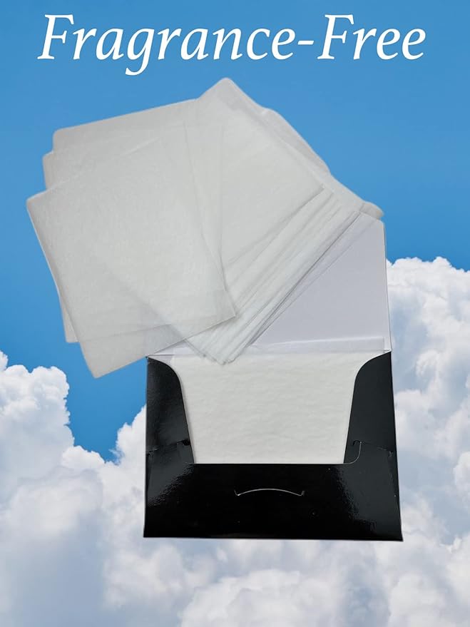 2 Pks FRAGRANCE-FREE Unscented Natural Abaca Blotting Paper