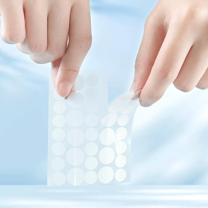 Pimple Patches for Face (36 Counts), Hydrocolloid Acne Patches for Face, Covering Blemishes, Invisible Pimple Patches, Round Shape Zit Covers, Not Tested on Animals, 2 Sizes