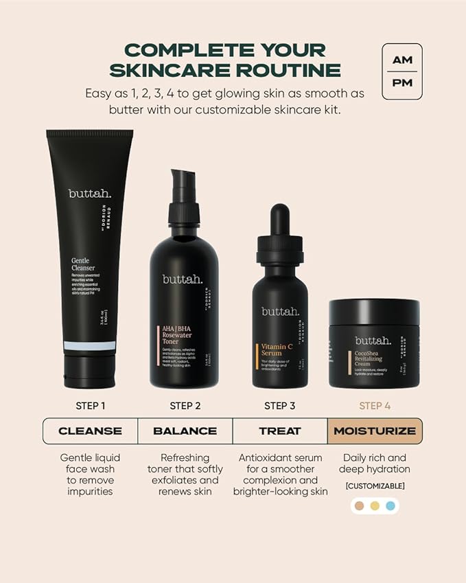 Buttah Skin CocoShea Revitalizing Cream 2oz - Natural & Organic African Shea & Cocoa Butter - Best Face Moisturizer for Dry Skin - Skin Protectant for Melanin Rich Skin - Black Owned Skincare