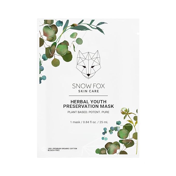 Snow Fox Herbal Youth Mask with Elasticity Production and Collagen Boost, 5-Pack
