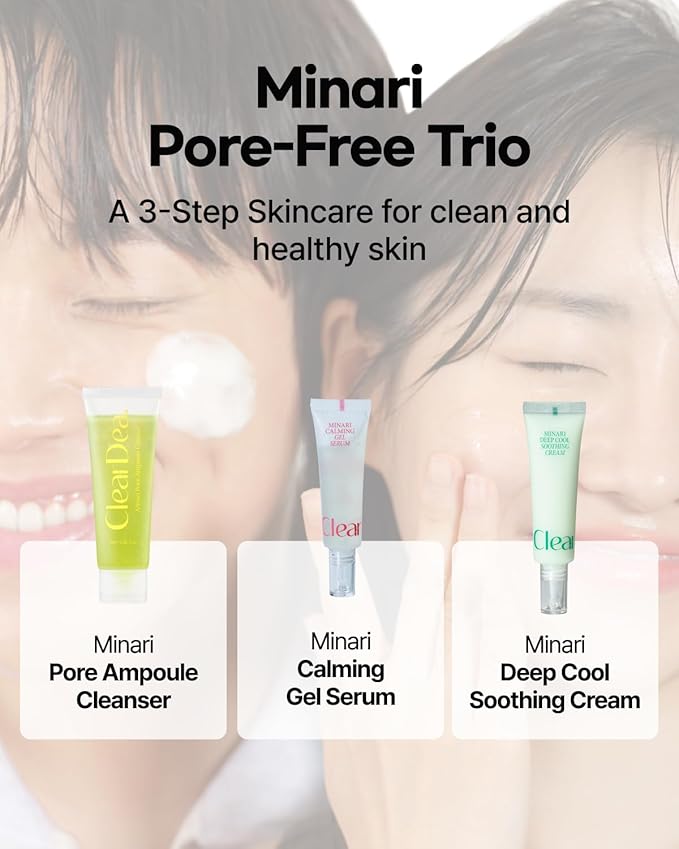 Minari Ampoule Cleanser for Face – K-Beauty Korean Water Parsley & Kakadu Plum Extracts, Hydrating & Gentle Daily Facial Cleanser, 70ml/2.36 oz