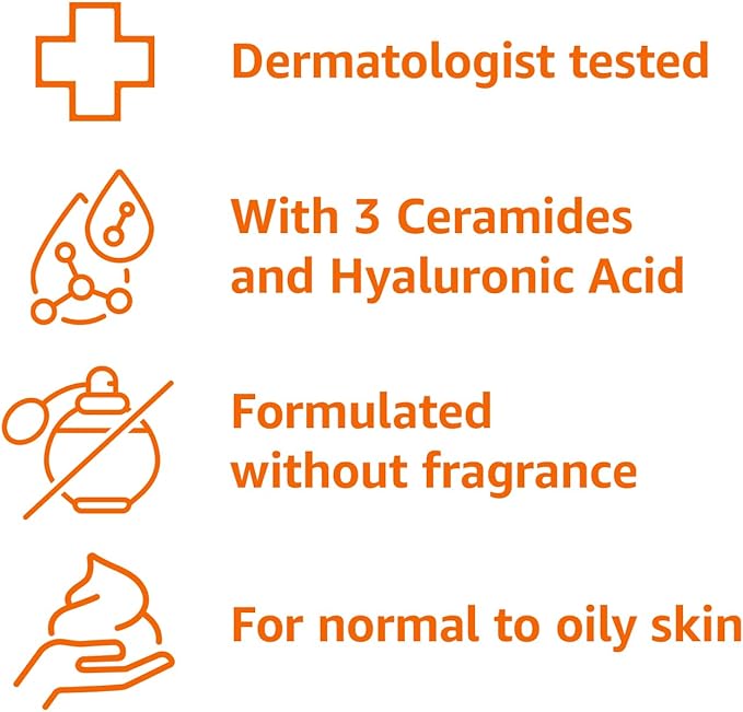 Amazon Basics Foaming Facial Cleanser with Ceramides & Hyaluronic Acid, Fragrance-Free, 12 Fl Oz, Pack of 1