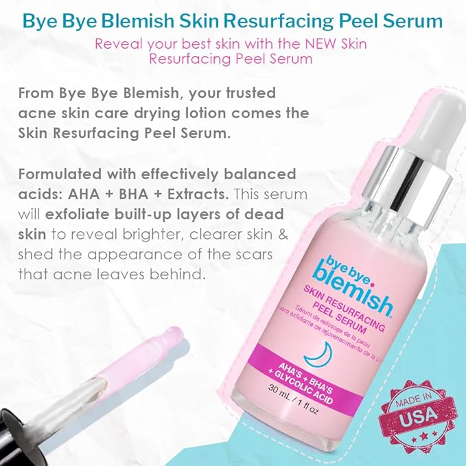 Bye Bye Blemish Resurfacing AHA + BHA Peeling Serum
