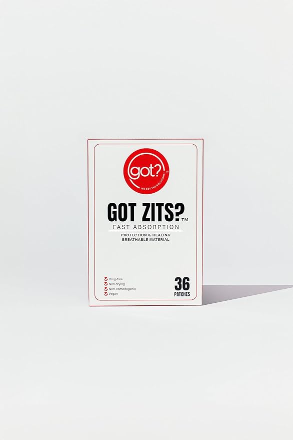 Got Zits? | Fast Absorption Hydrocolloid Acne Pimple Patches for Zits, Pimples and Blemishes | Spot Treatment Patches for Face, Back and Skin | Vegan and Cruelty Free (36 Count)