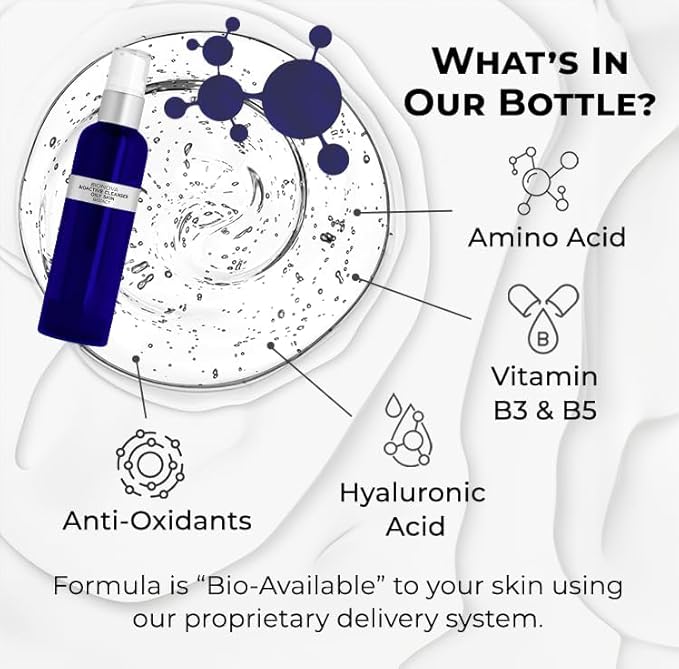 Bioactive Facial Cleanser Treatment for Oily Skin - Non-Foaming Face Wash Provides a Gentle Deep Clean and Eliminates Excess Oil (4.5 fl oz)