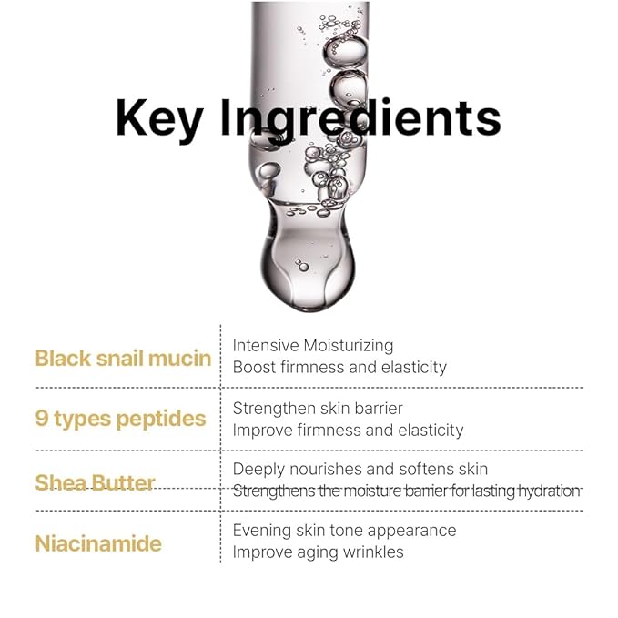 FARMSTAY Black Snail & Peptide 9 Perfect Emulsion, Snail Mucin Moisturizer for Elastic & Glow Skin, Hydrating & Soften, Anti-aging, Skin Barrier Repair, for Women & Men, Korean Skin Care, 4.05 fl.oz