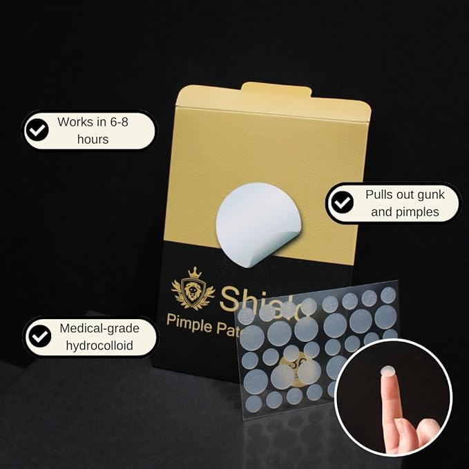 Acne System for Men and Boys, Face Wash, Moisturizer, Pimple Patches, Shield Men's Skin Care Set (4 Months)