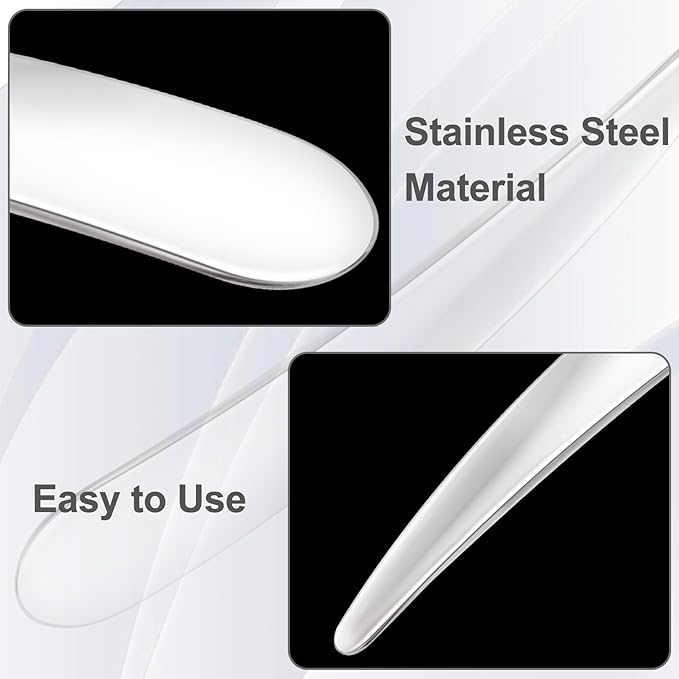 3pcs Mini Metal Makeup Spatula, Reusable Cosmetic Cream