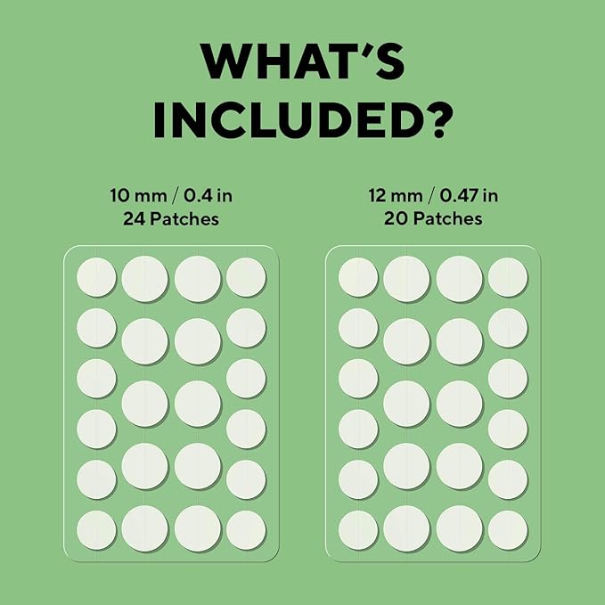 caraseoul Pimple Patches, 2 Size Hydrocolloid Acne Patch for Zits and Blemishes, Bakuchiol & Aloe Vera, Korean Skin Care, Easy to Use – Dermatology Tested